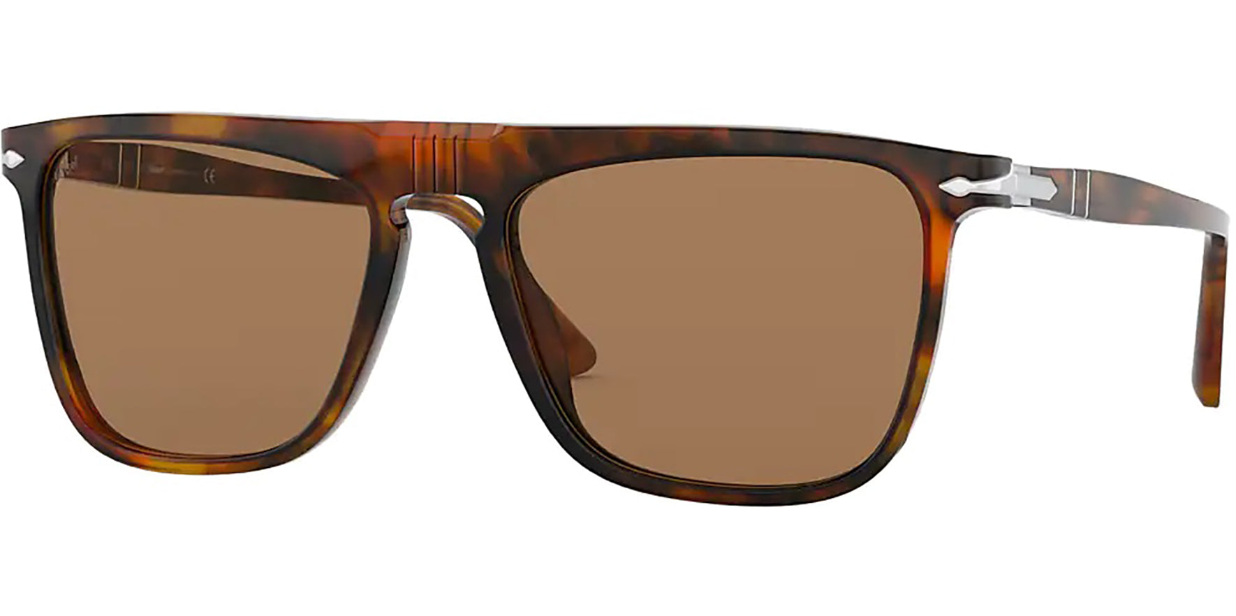 Persol Caffe Handmade Flat Top Square w/ Glass Lens