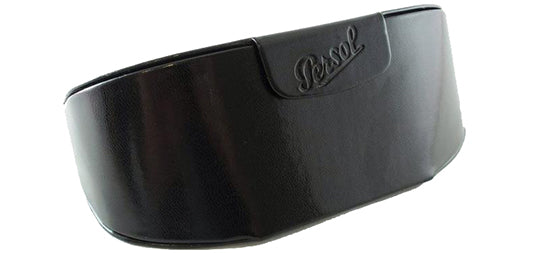 Persol Key West Polarized Black Wrap Brow-Line - Eyedictive