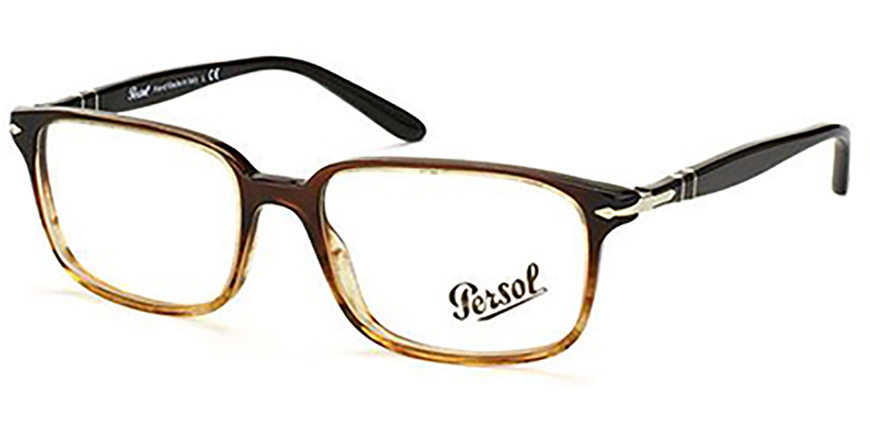 Persol Optical Striped Brown PO3013V-1026-53 - Eyedictive