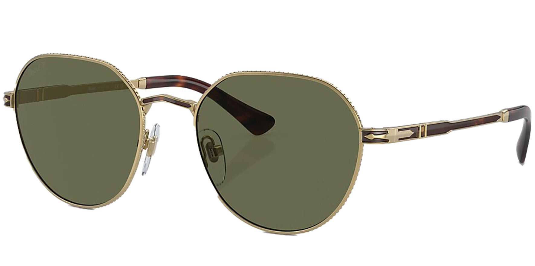 Persol Polarized Gold-Tone Havana - Eyedictive