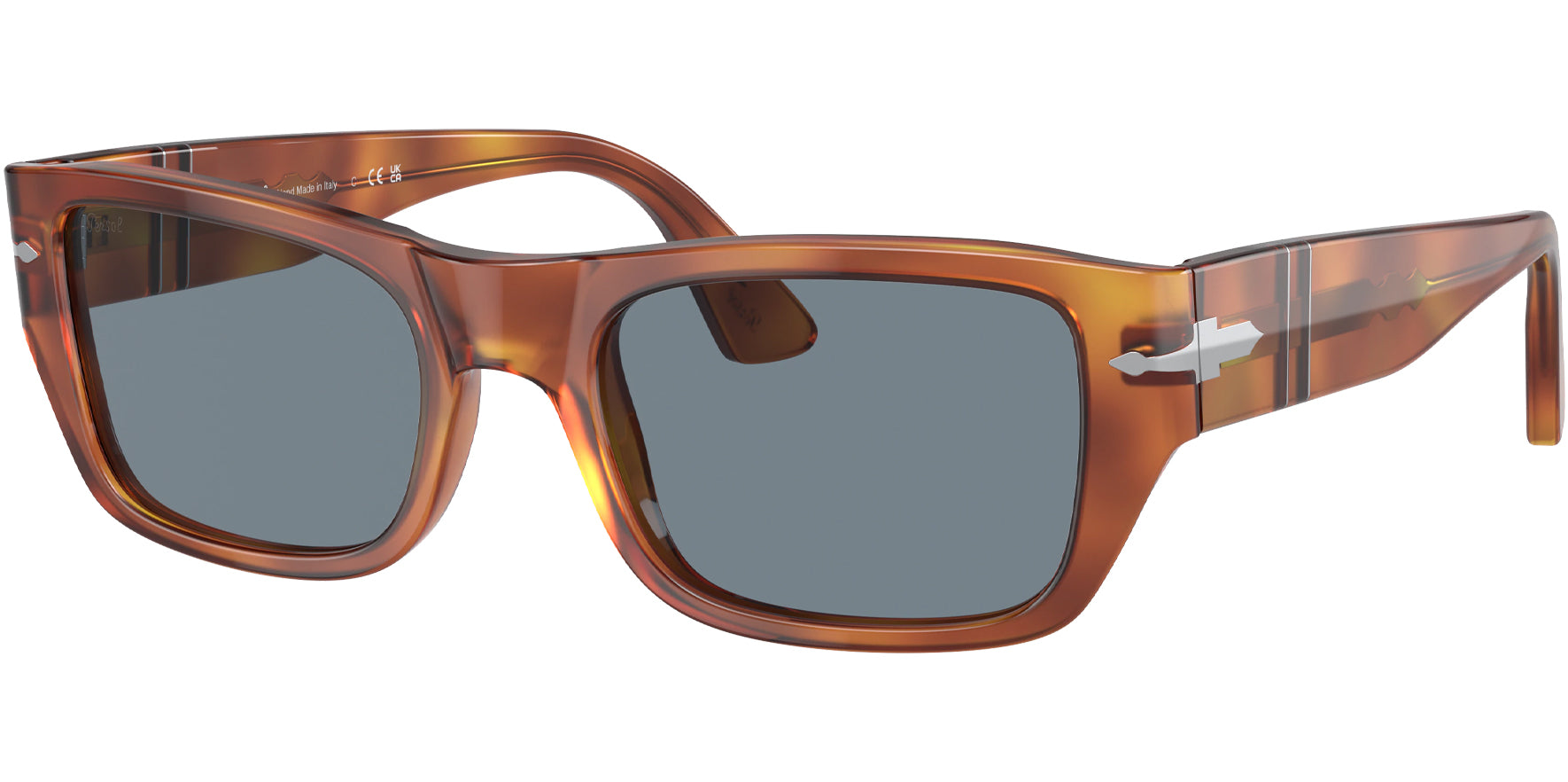 Persol Terra Di Siena Handmade Rectangle w/ Glass Lens - Eyedictive