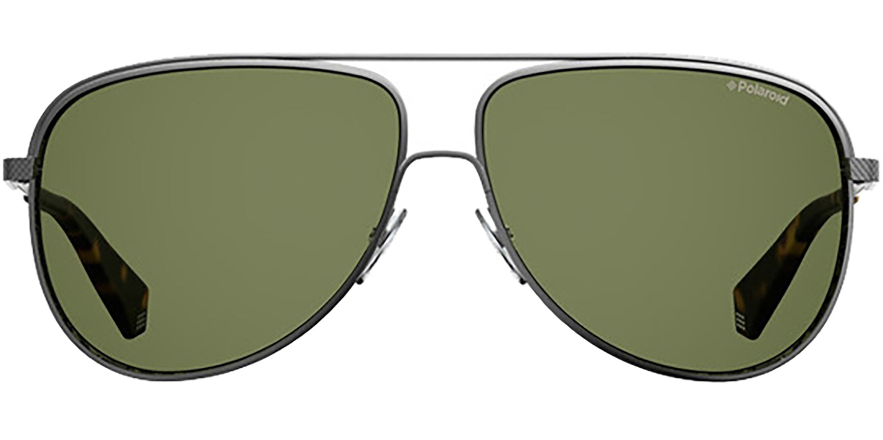 Polaroid Core Polarized Dark Ruthenium Aviator - Eyedictive