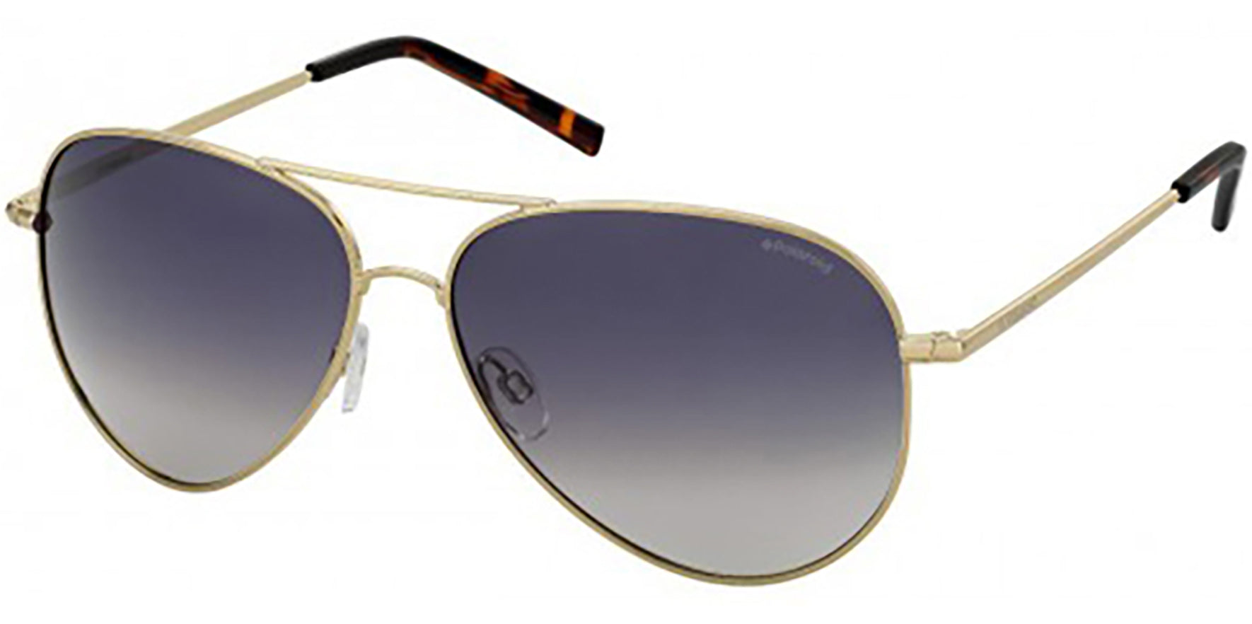 Polaroid Core Polarized Gold Tone Aviator - Eyedictive