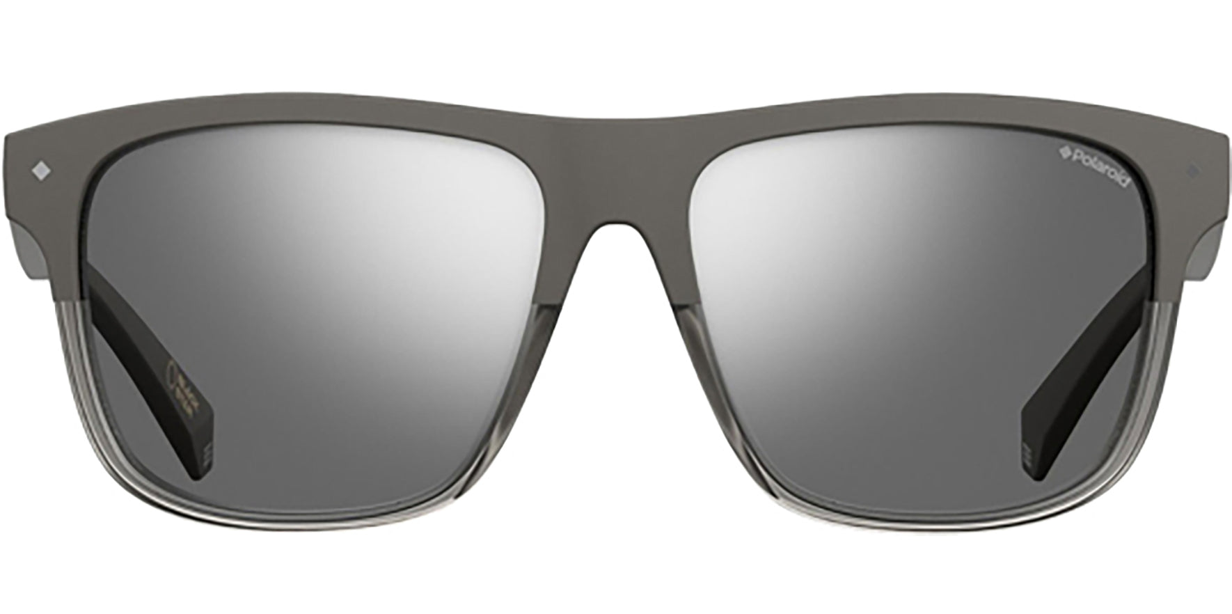 Polaroid Polarized Two-Tone Grey Square Classic - Eyedictive