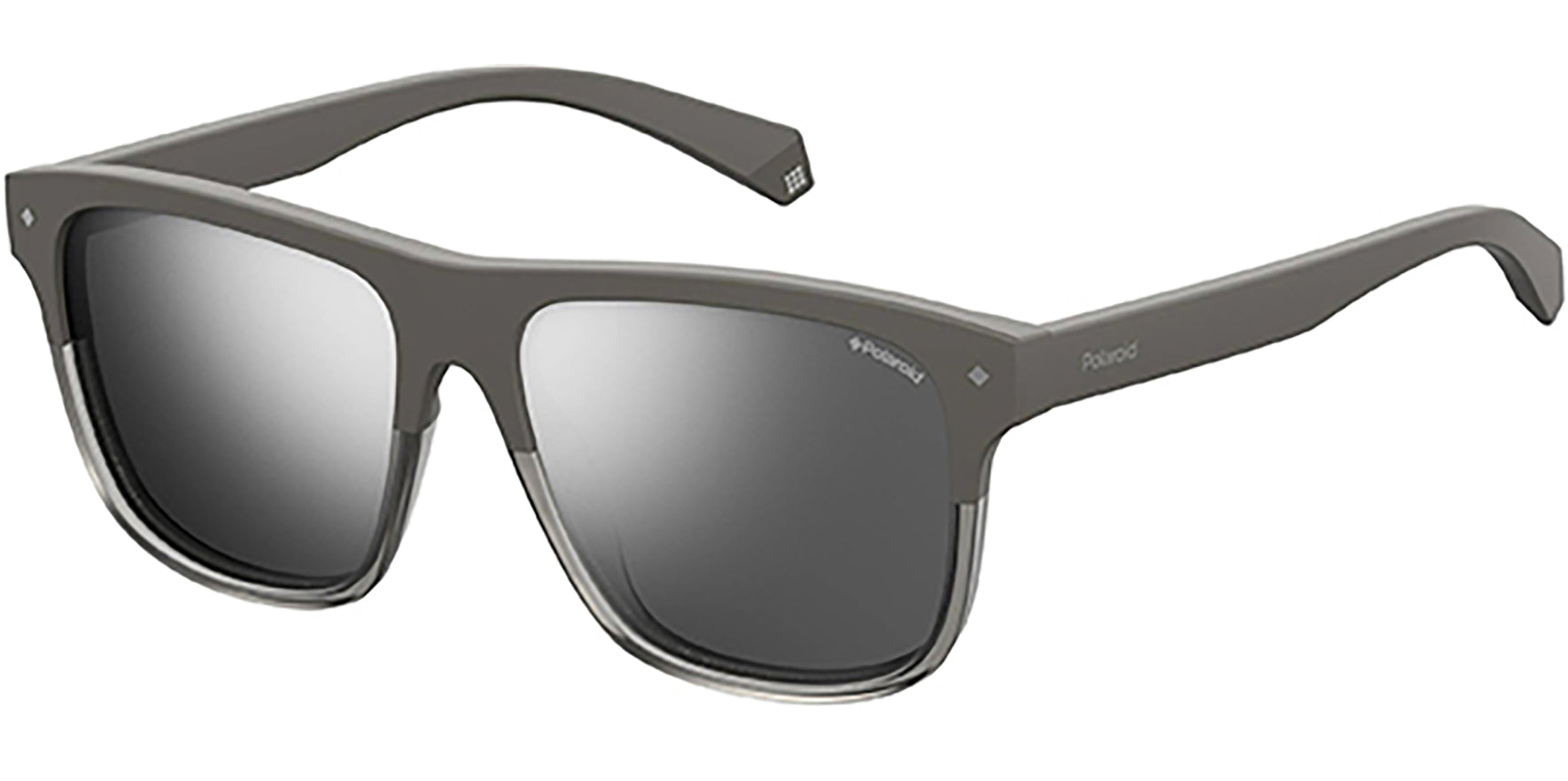 Polaroid Polarized Two-Tone Grey Square Classic - Eyedictive