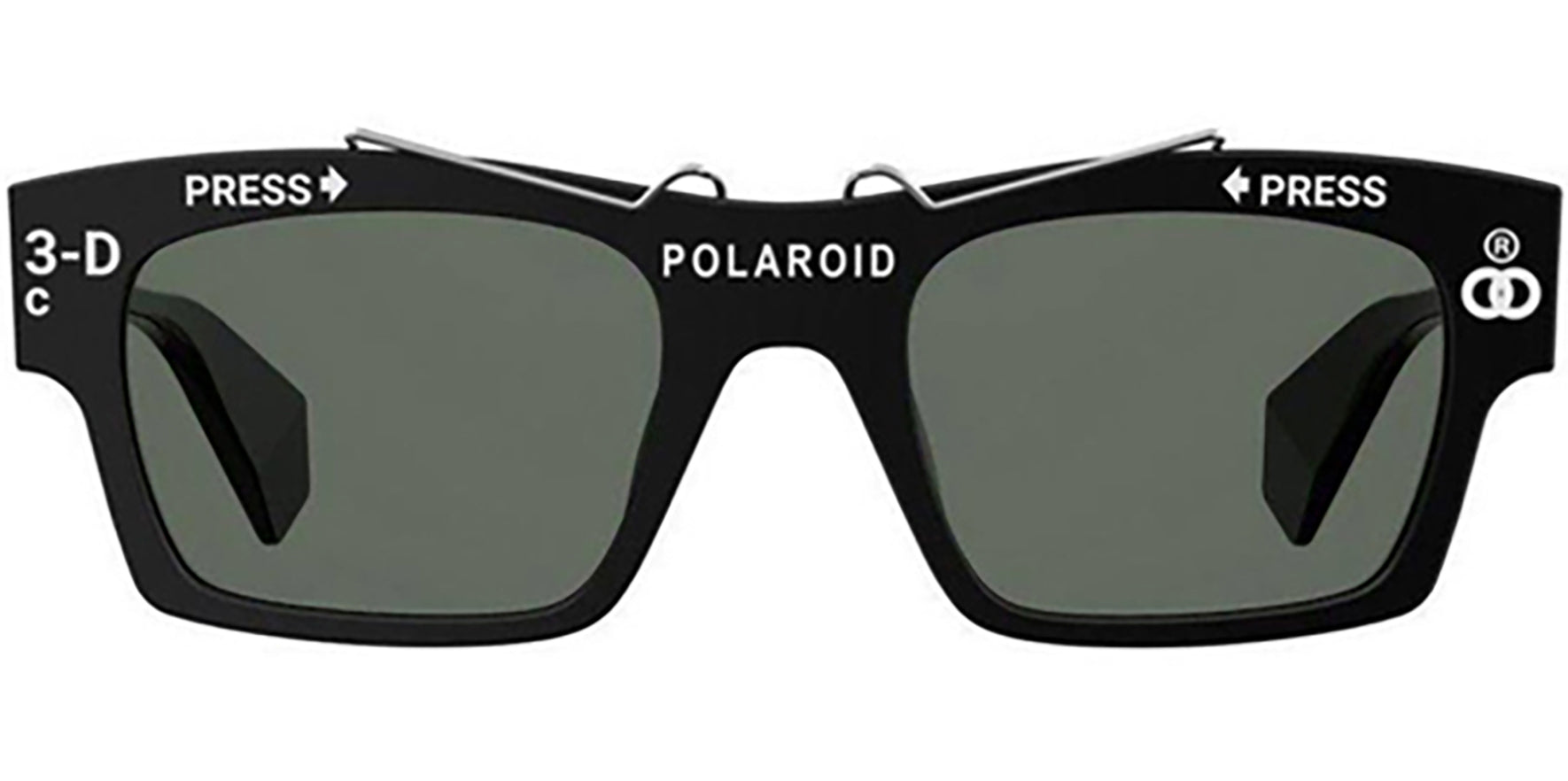 Polaroid Polarized Black Vintage-Style Hybrid - Eyedictive