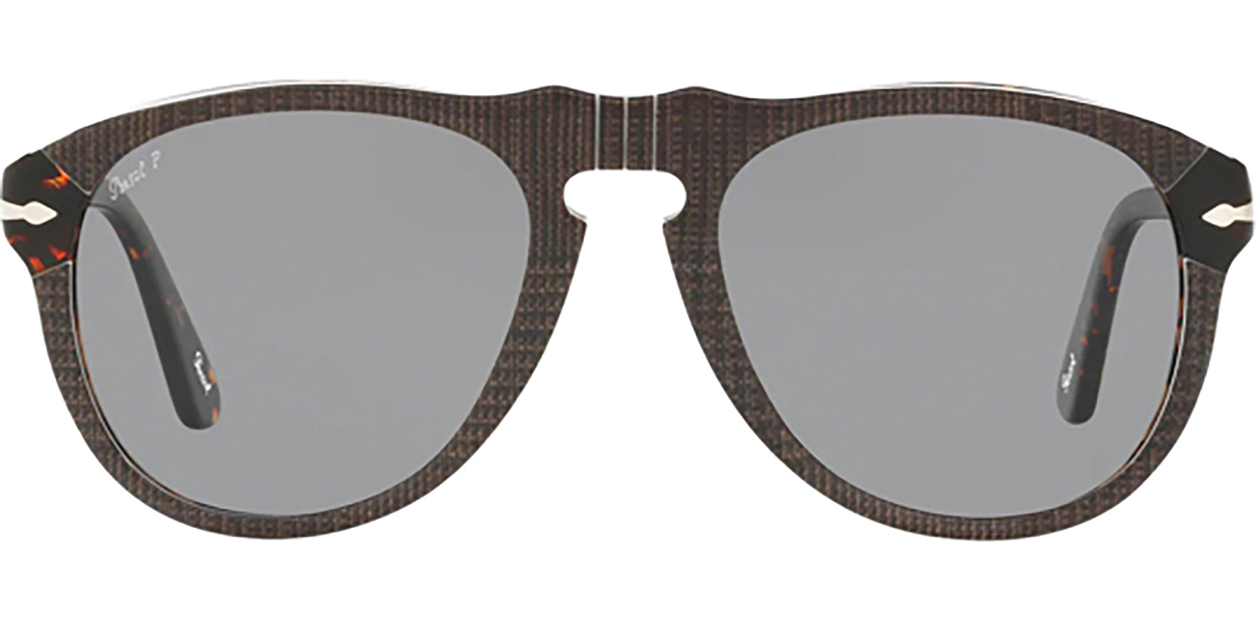 Persol Polarized Grey Prince of Wales Aviator w/ Glass Lens - Eyedictive