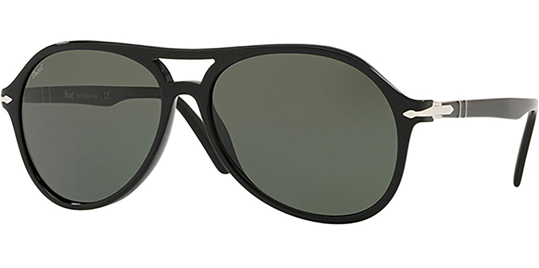 Persol Black Pilot w/ Tempered Glass Lens - Eyedictive