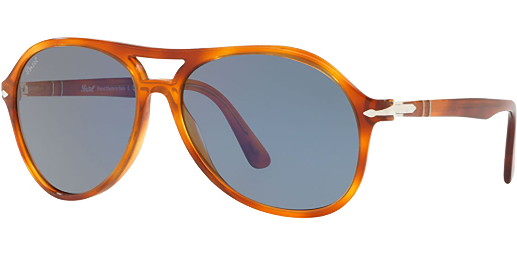 Persol Light Havana Pilot w/ Glass Lens - Eyedictive