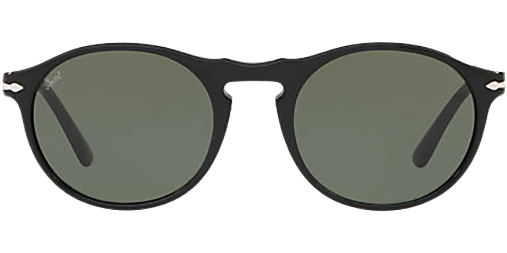 Persol Black Round Classic w/ Glass Lens - Eyedictive