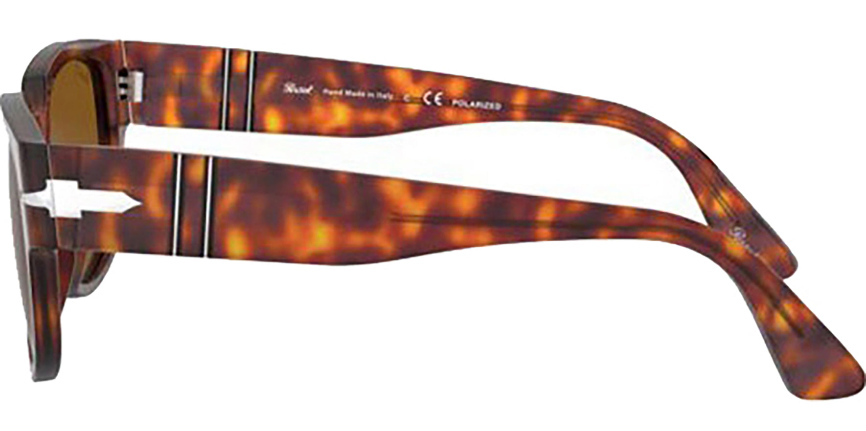 Persol Polarized Havana Square w/ Glass Lens - Eyedictive