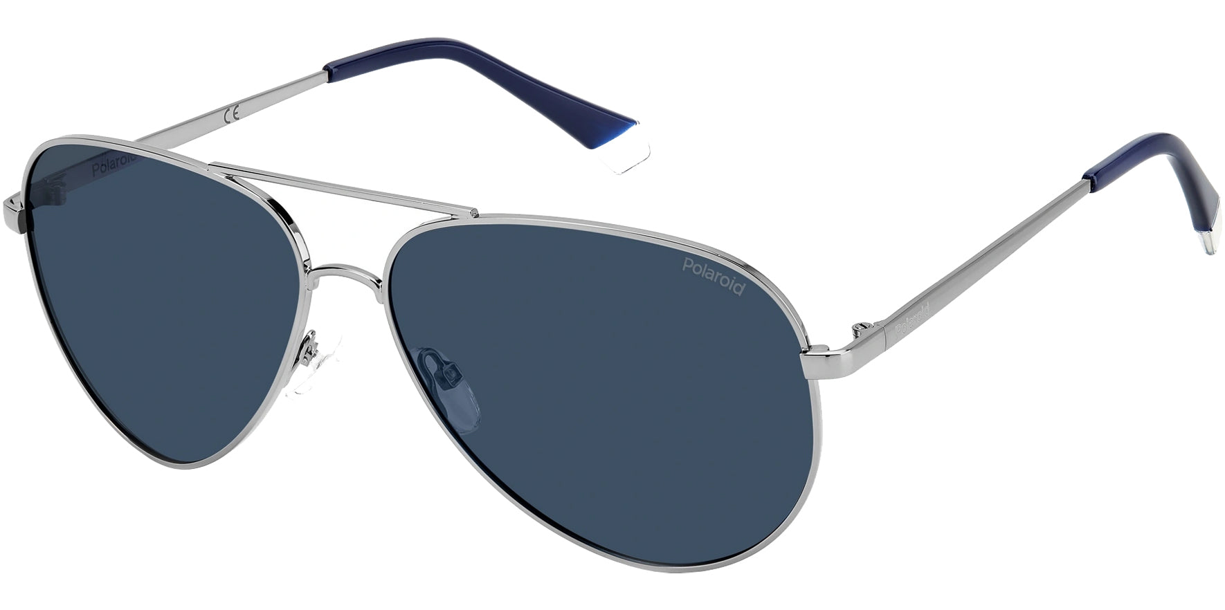 Polaroid Core Polarized Ruthenium Blue Aviator - Eyedictive