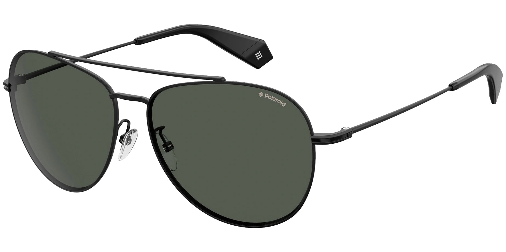 Polaroid Polarized Black Aviator - Eyedictive