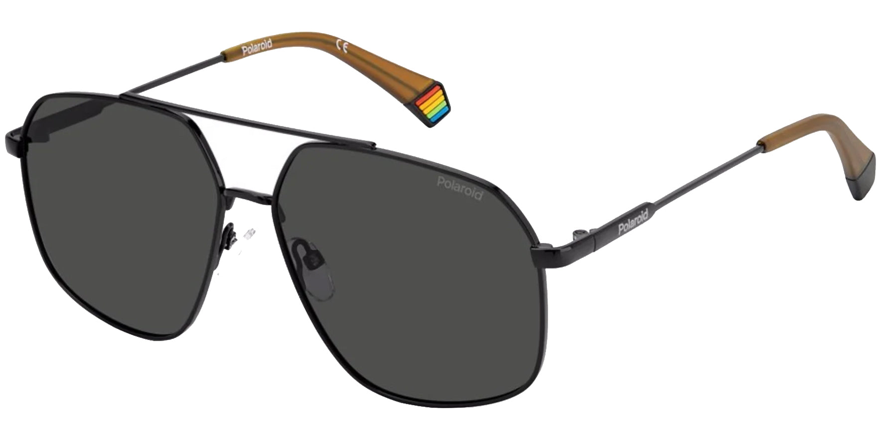 Polaroid Polarized Black Geometric Navigator - Eyedictive