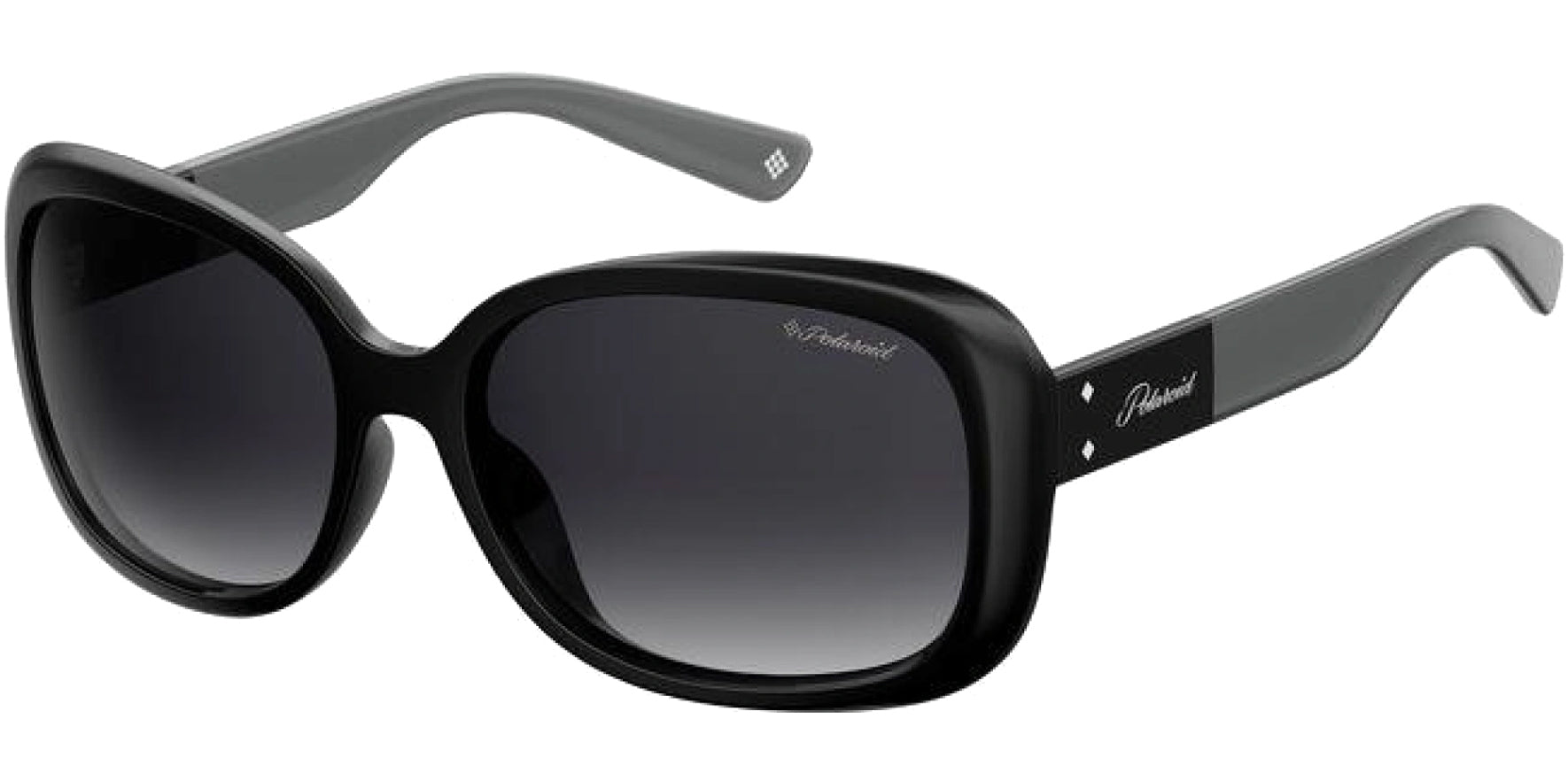 Polaroid Polarized Black Rectangle Butterfly w/ Gradient Lens - Eyedictive