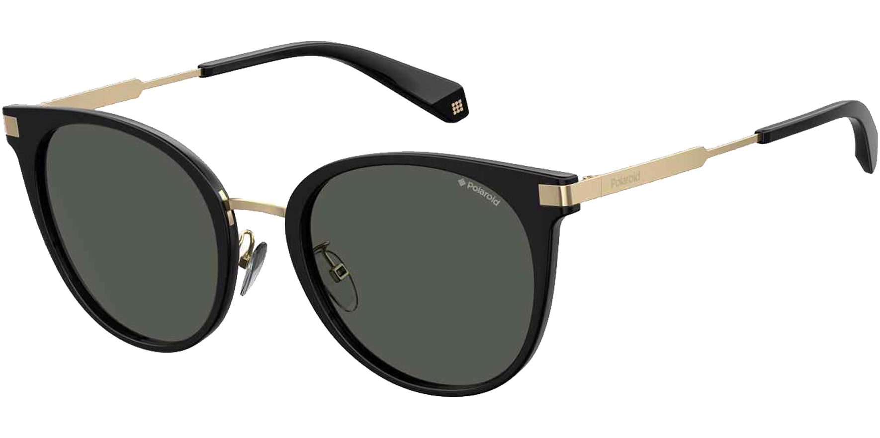 Polaroid Polarized Black Round Cat-Eye - Eyedictive