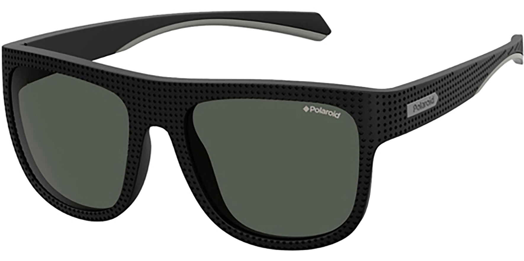 Polaroid Polarized Black Stippled Square Sport - Eyedictive