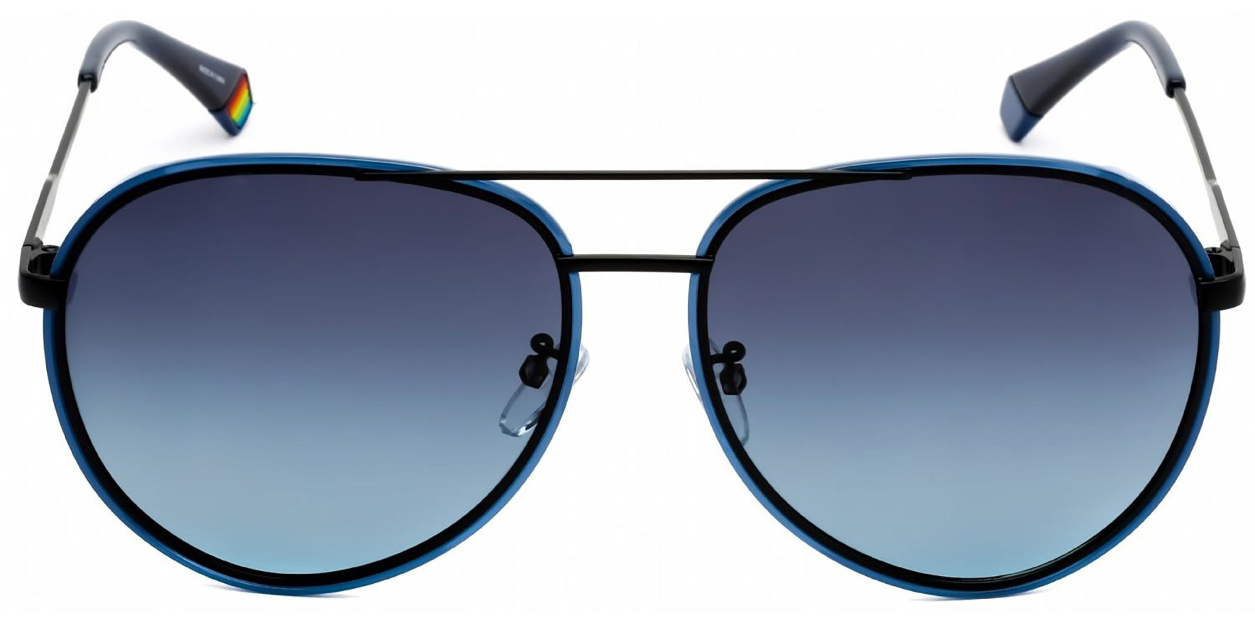 Polaroid Polarized Blue/Black Pilot w/ Gradient Lens - Eyedictive