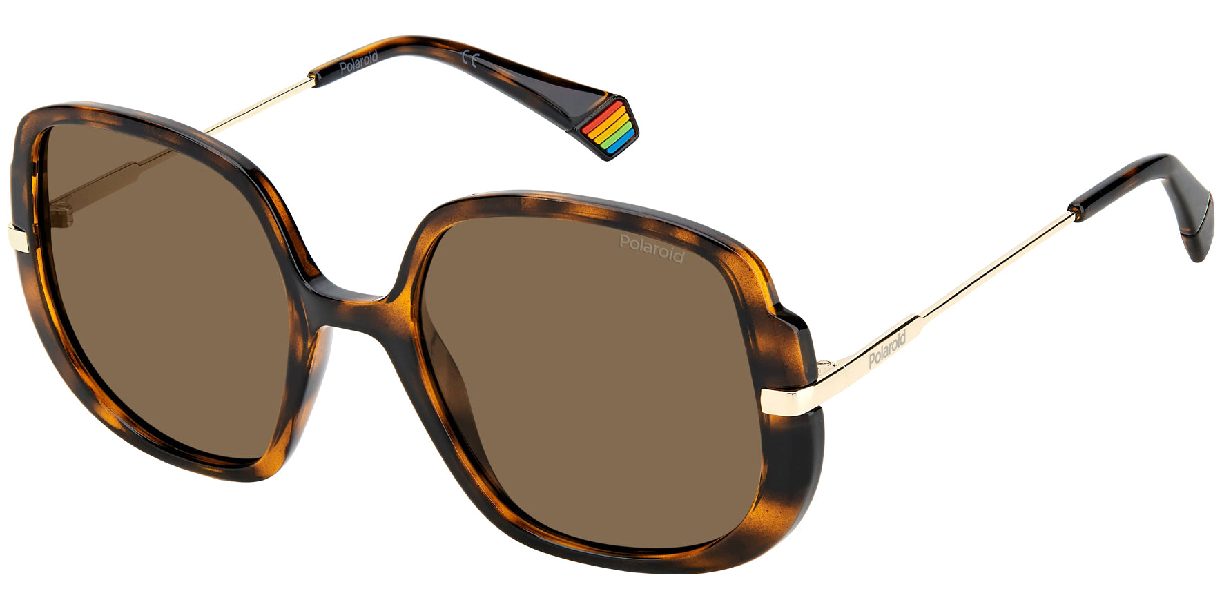 Polaroid Polarized Butterfly w/ Metal Temples