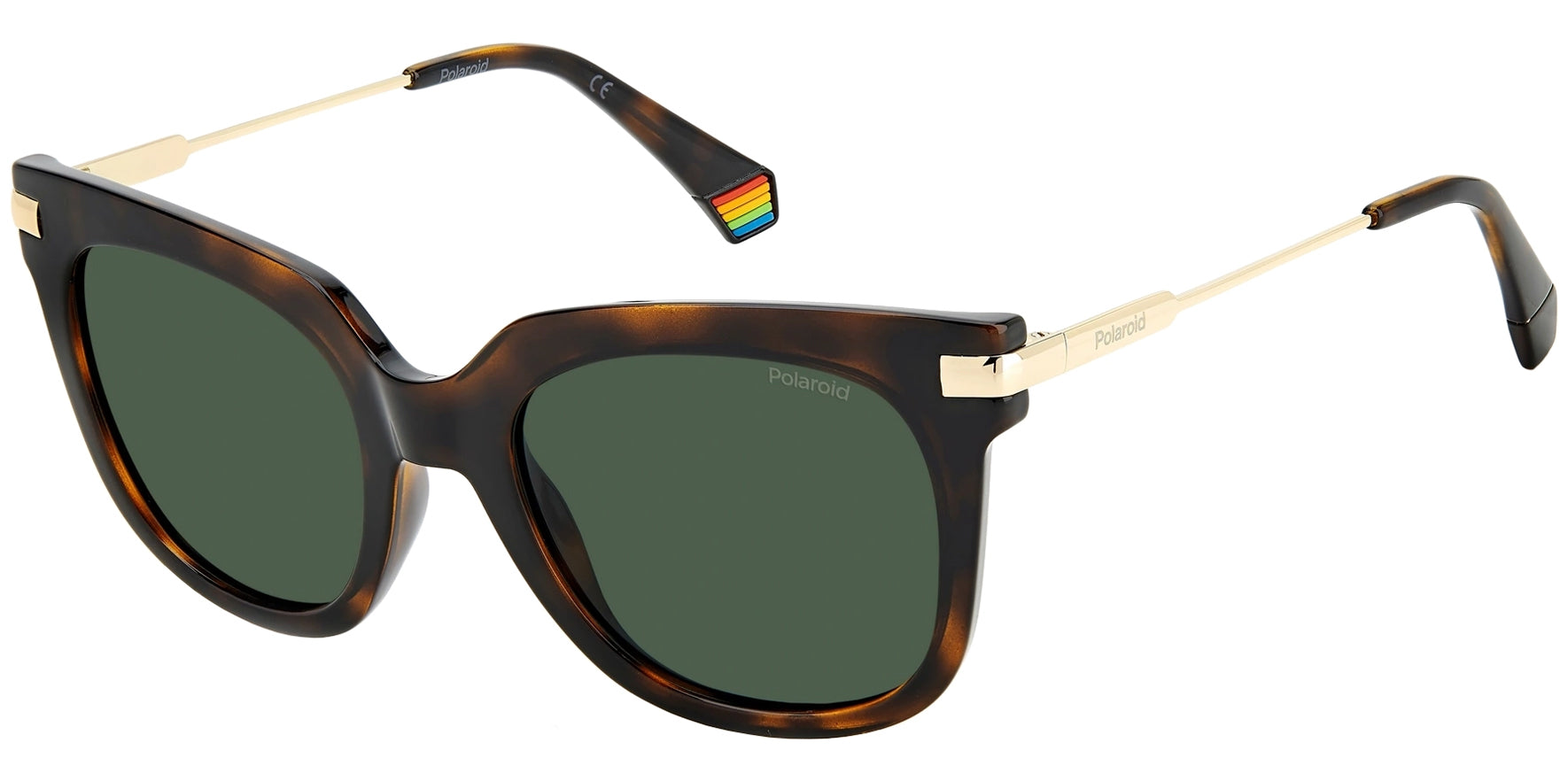 Polaroid Polarized Chunky Square w/ Slim Temples