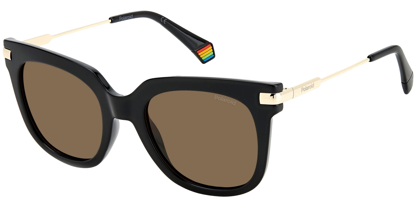 Polaroid Polarized Chunky Square w/ Slim Temples