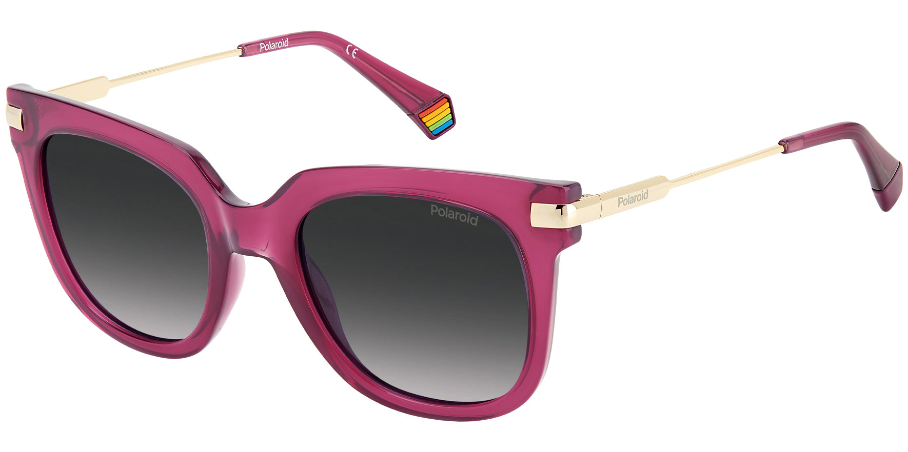 Polaroid Polarized Chunky Square w/ Slim Temples