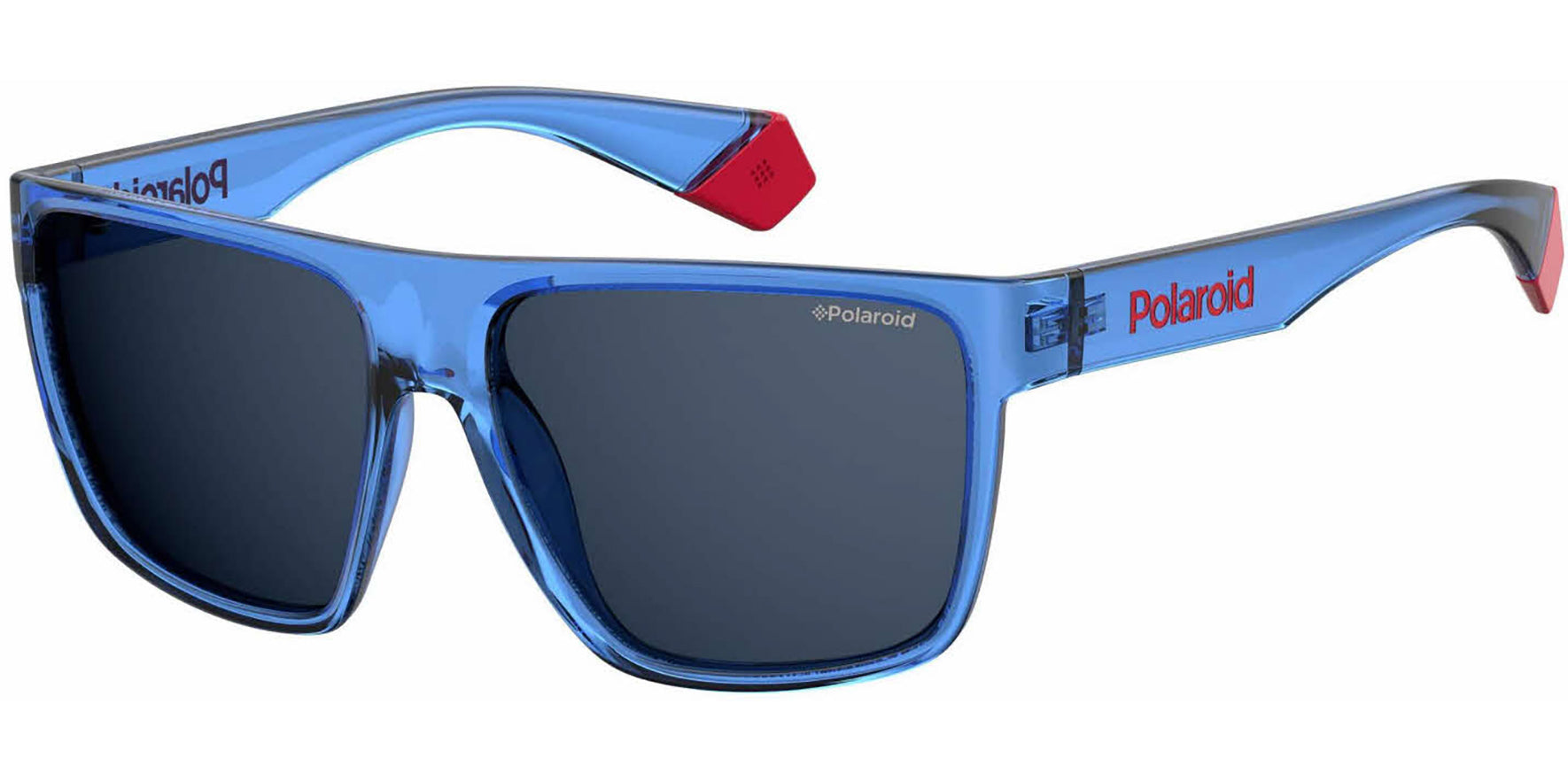 Polaroid Polarized Crystal Blue Flat Top Square - Eyedictive