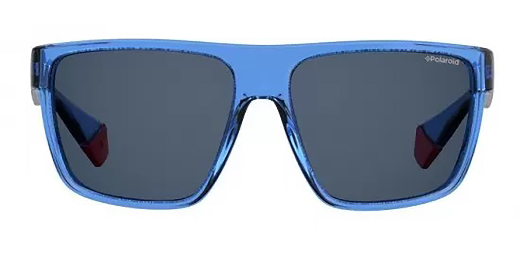 Polaroid Polarized Crystal Blue Flat Top Square - Eyedictive