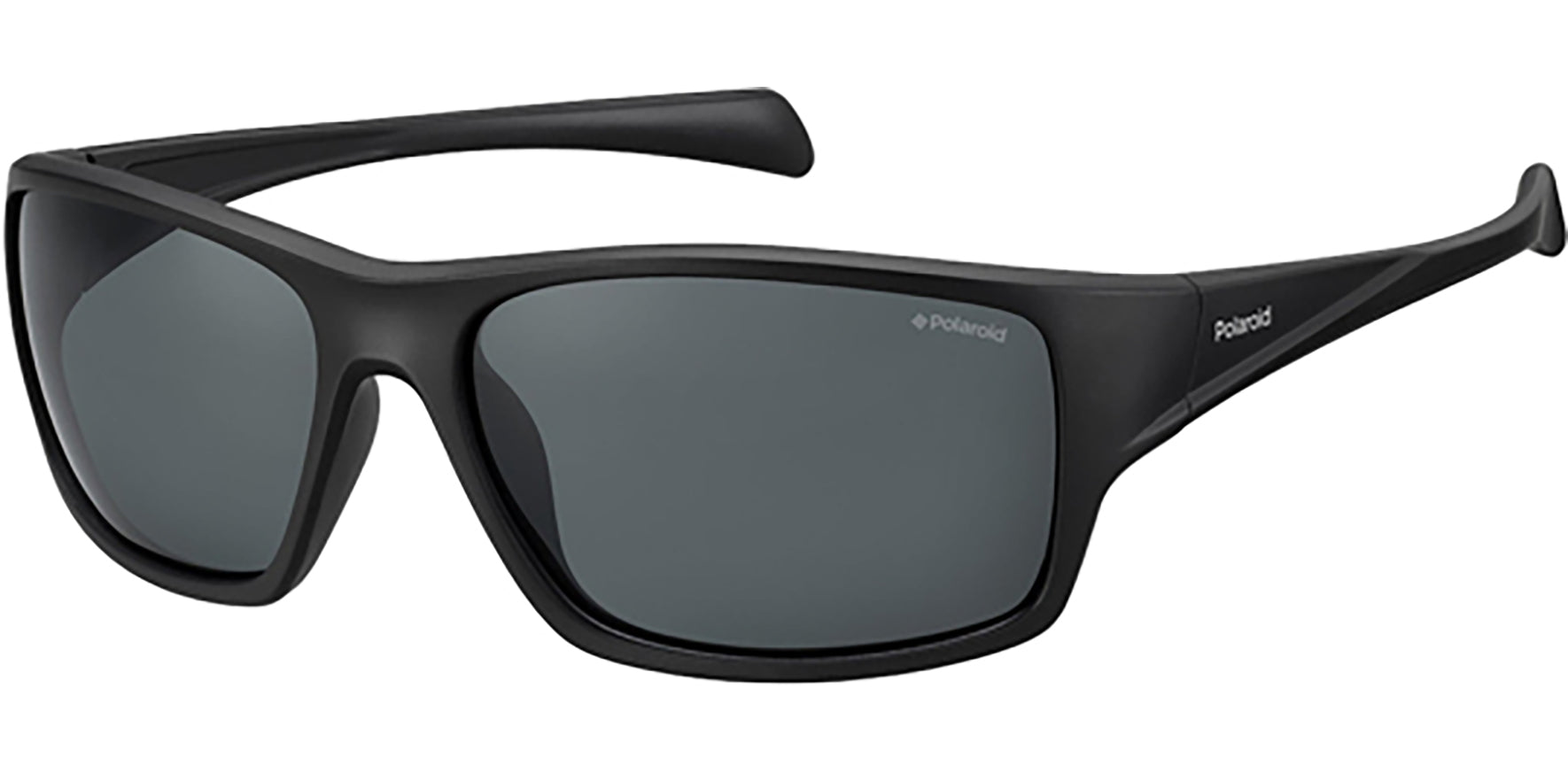 Polaroid Polarized Lightweight Black Sport Wrap - Eyedictive