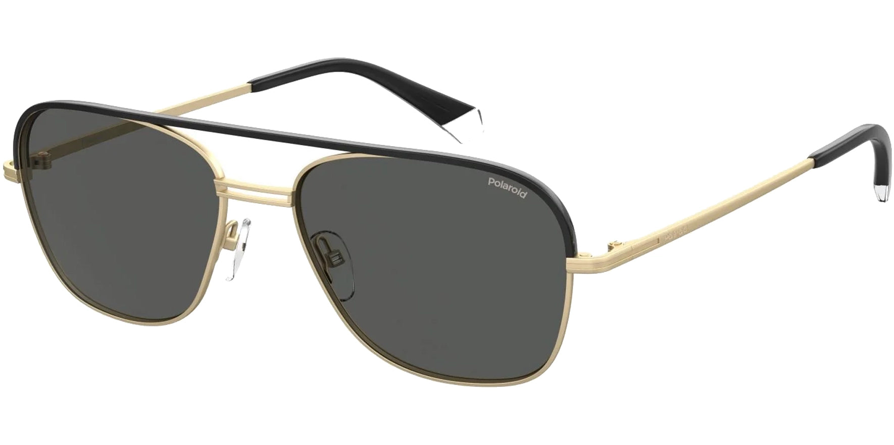 Polaroid Polarized Matte Gold-Tone Navigator - Eyedictive