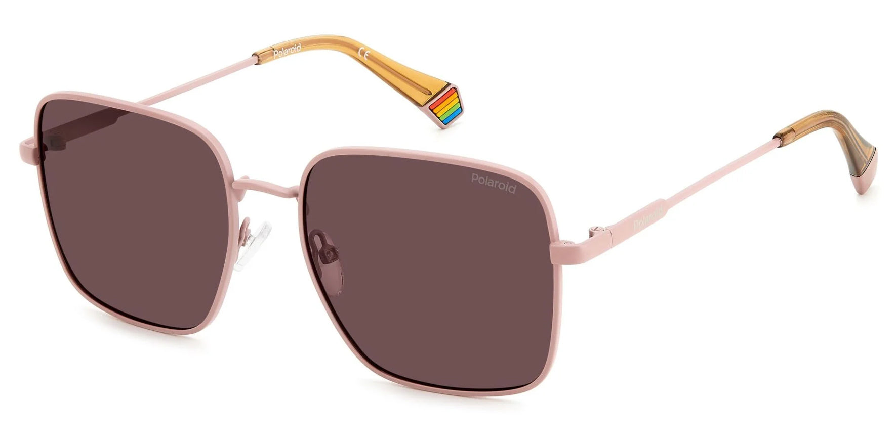 Polaroid Polarized Matte Pink Square