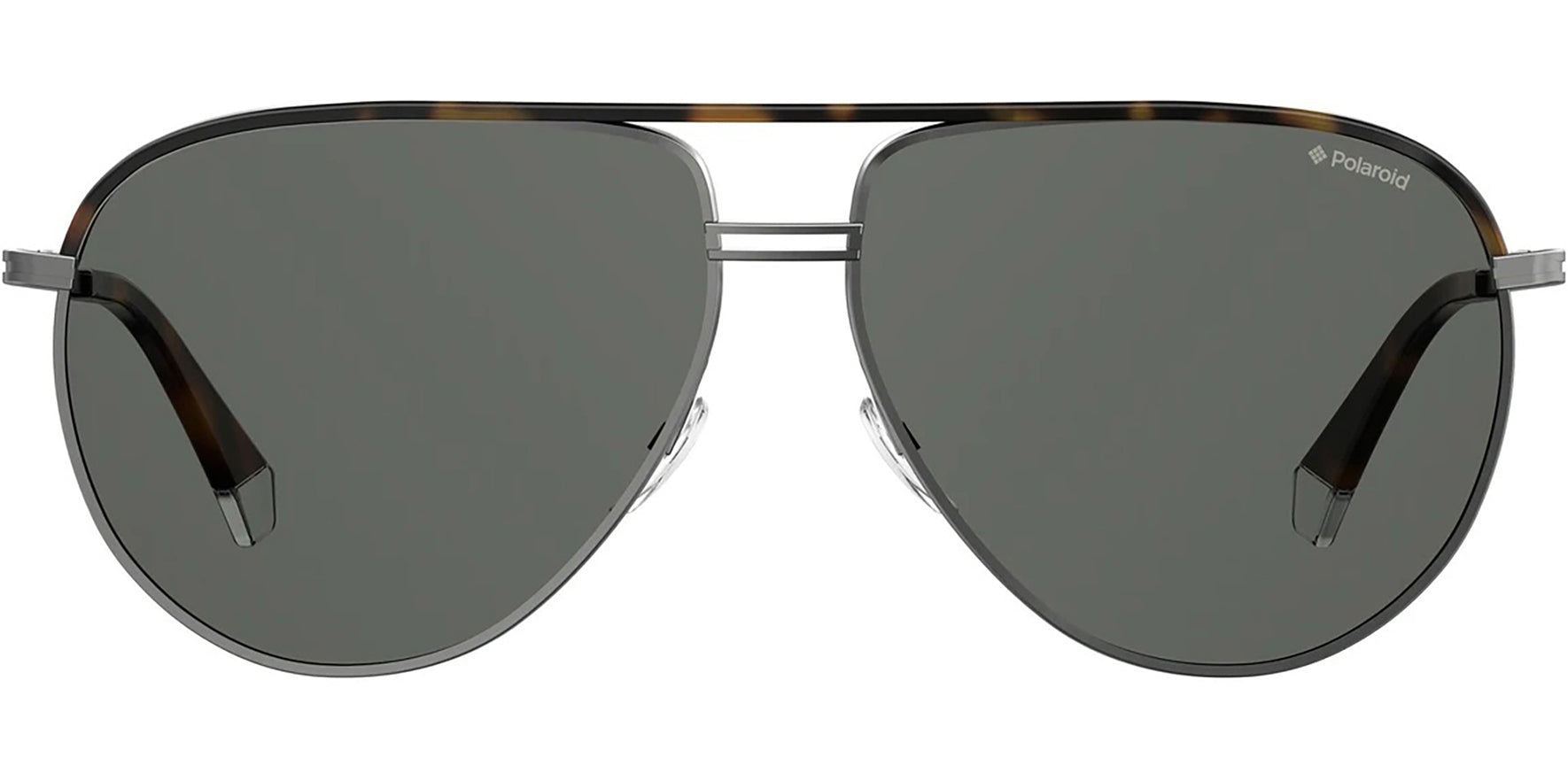 Polaroid Polarized Ruthenium/Havana Aviator - Eyedictive