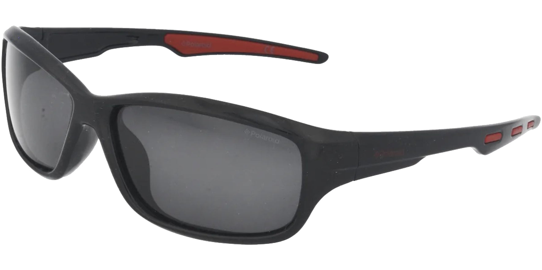 Polaroid Polarized Shiny Black Sports Wrap - Eyedictive