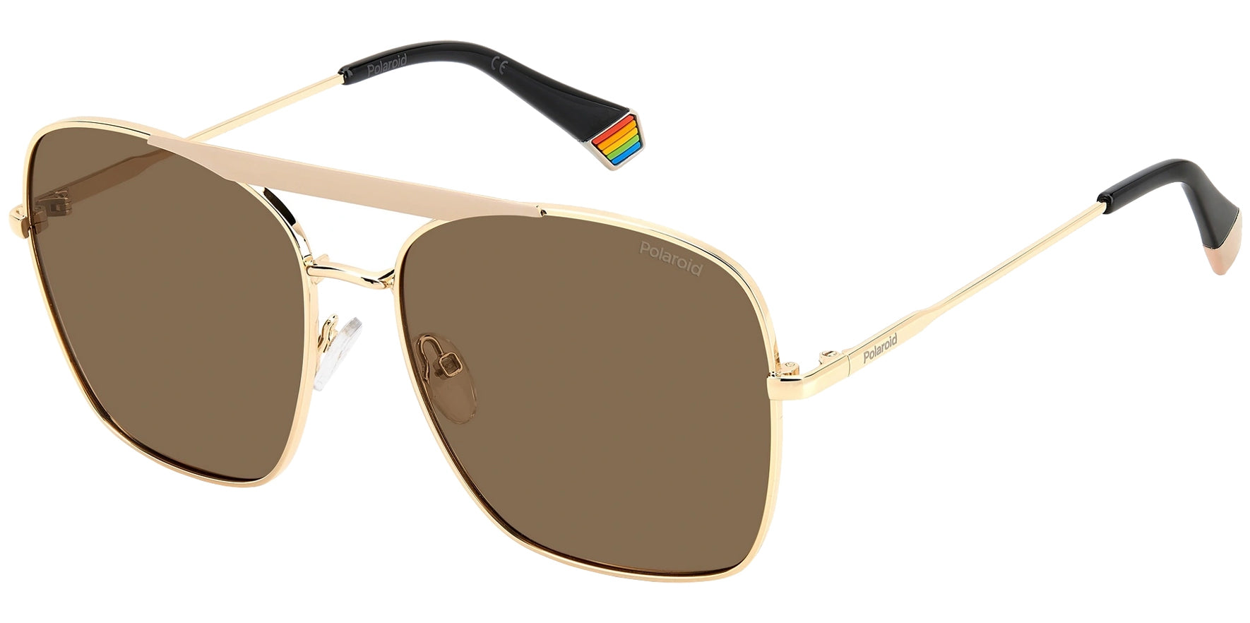 Polaroid Polarized Stylized Square Aviator - Eyedictive