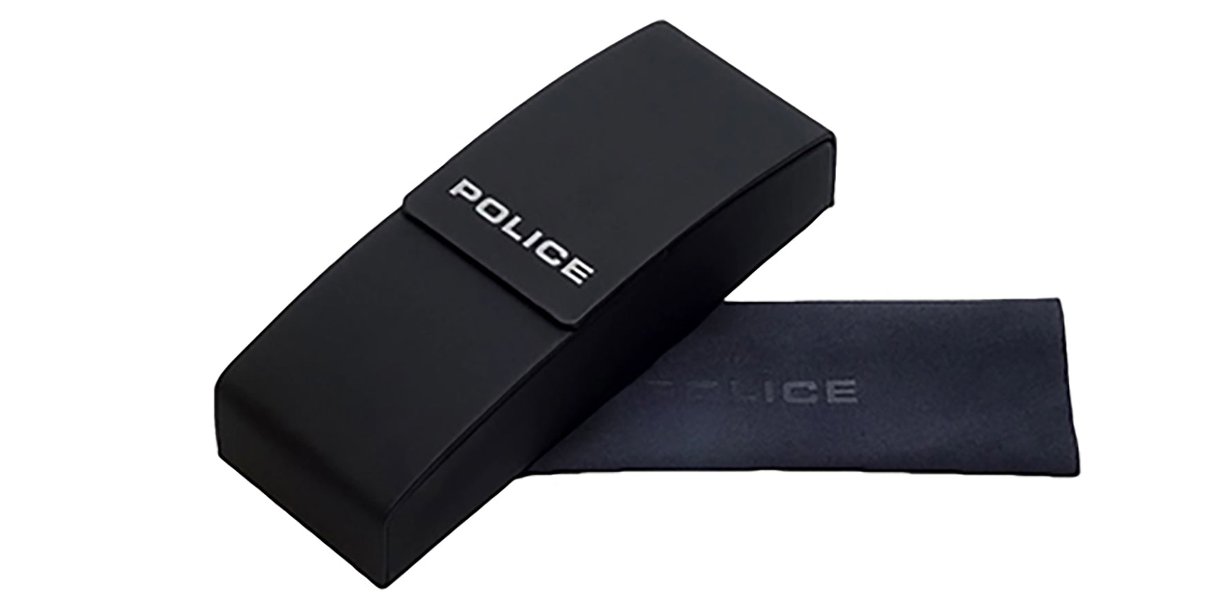 Police Flow 2 Polarized Matte Black Square w/ Mirrored Lens - Eyedictive