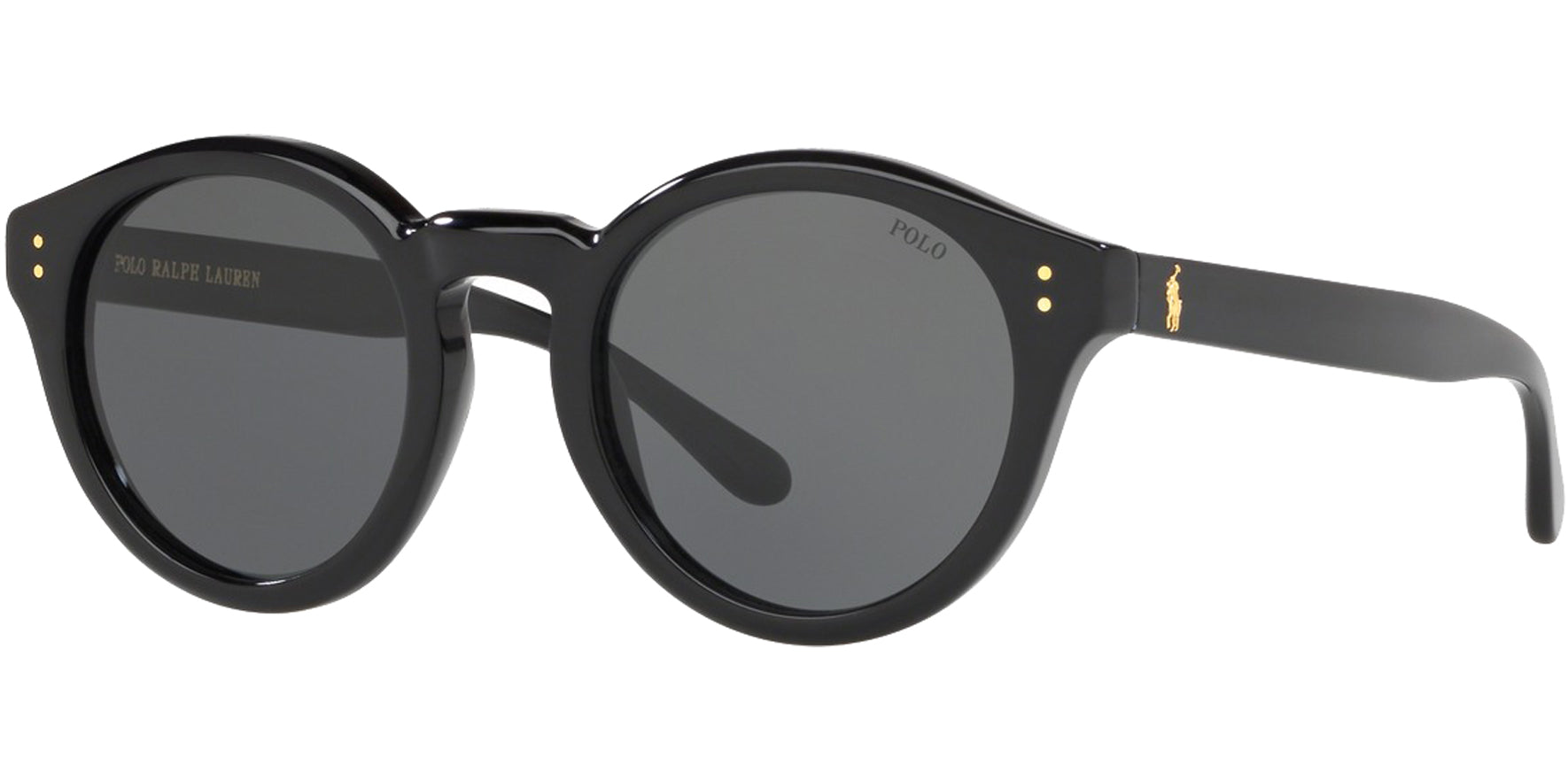 Polo Ralph Lauren Shiny Black Round - Eyedictive