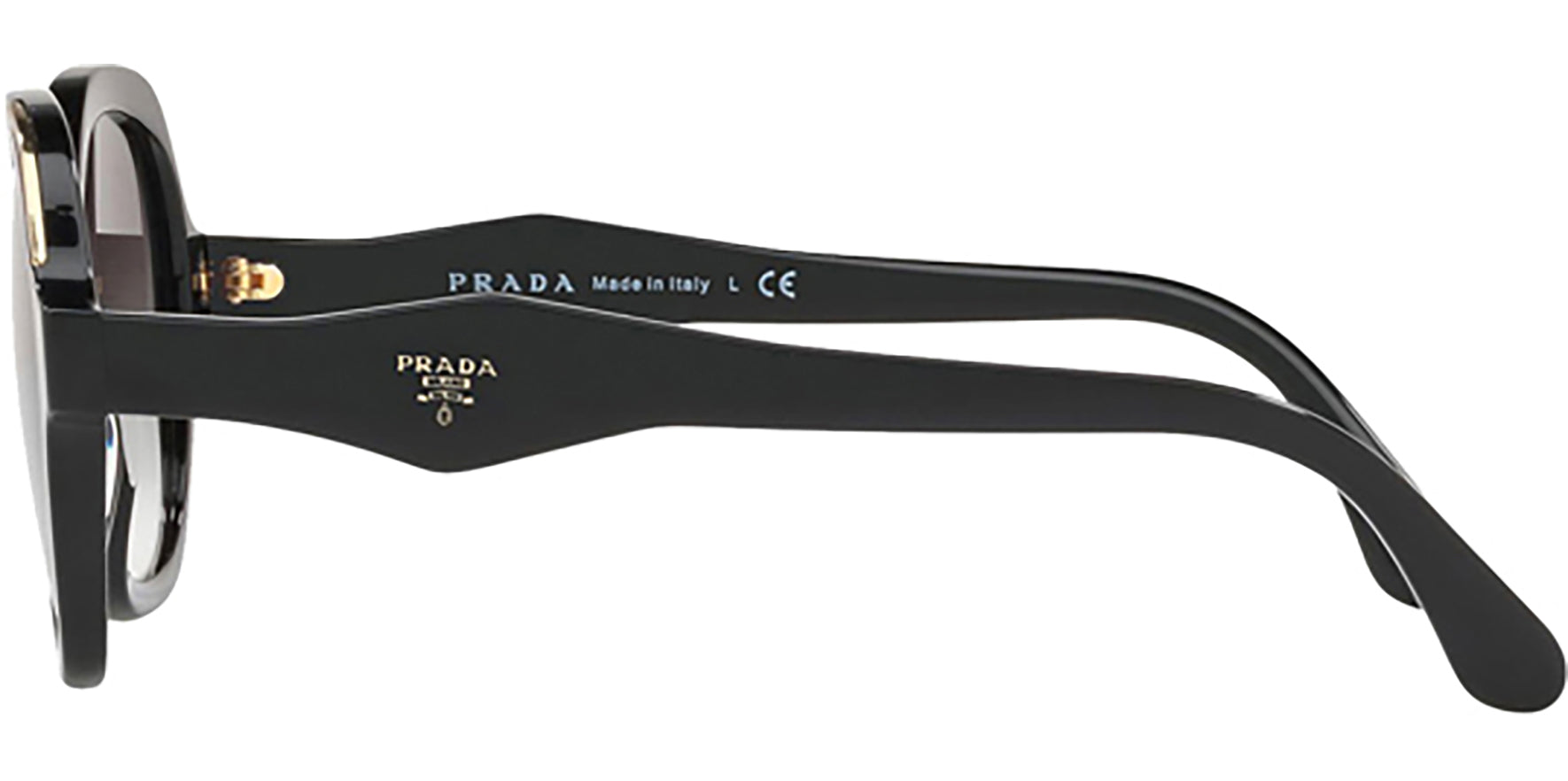 Prada Black Geometric w/ Gradient Lens - Eyedictive