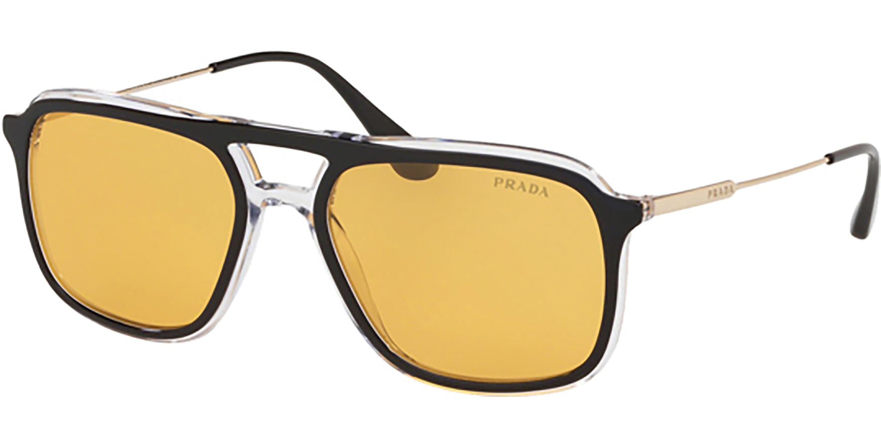 Prada Conceptual Black/Crystal Vintage Style Square - Eyedictive