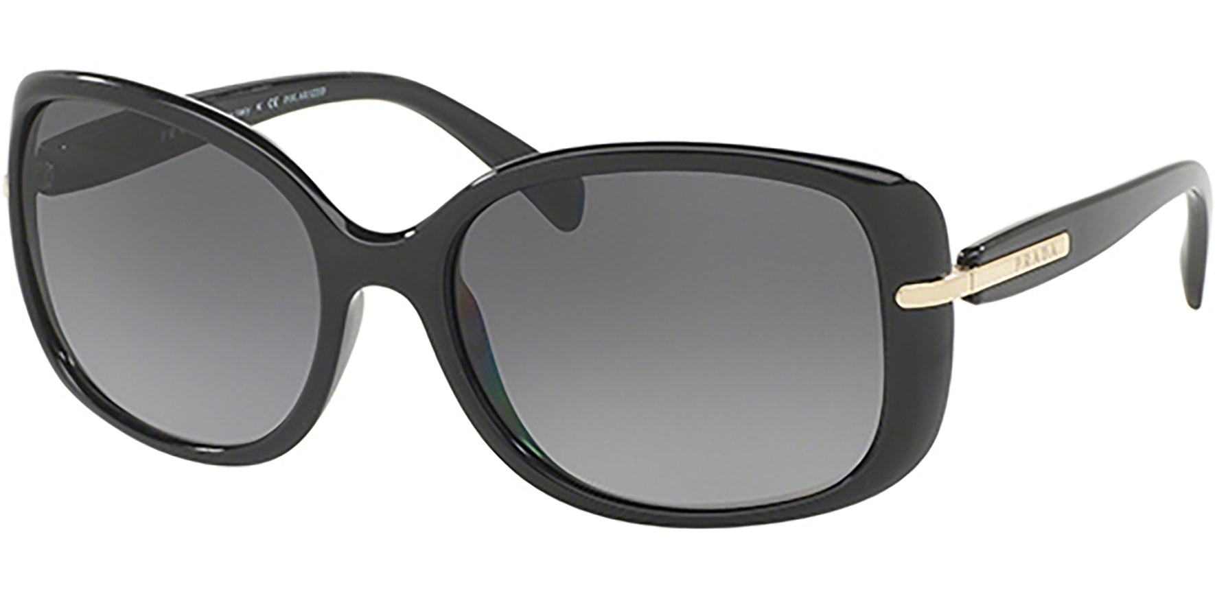 Prada Conceptual Polarized Black Square Butterfly - Eyedictive