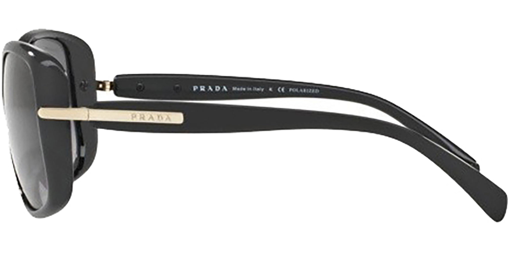 Prada Conceptual Polarized Black Square Butterfly - Eyedictive