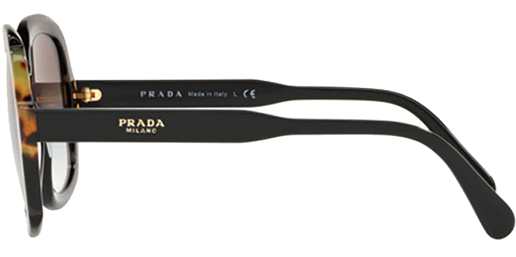 Prada Black/Havana Oversize Square w/Gradient Lens - Eyedictive