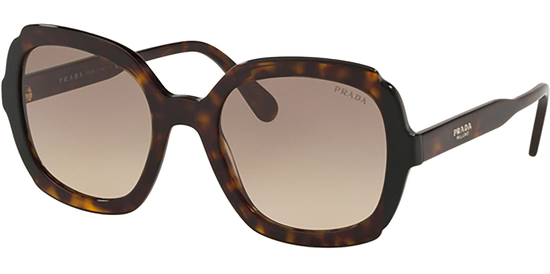 Prada Havana Black Square Butterfly - Eyedictive