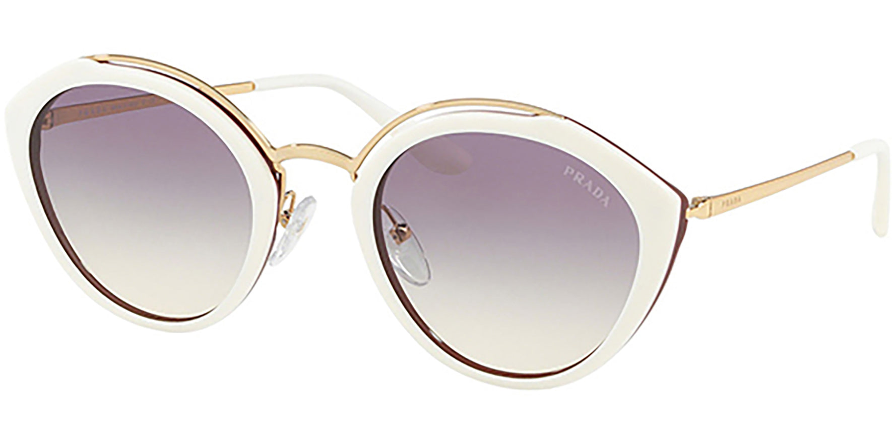 Prada Conceptual Rounded Cat-Eye w/ Gradient Lens - Eyedictive