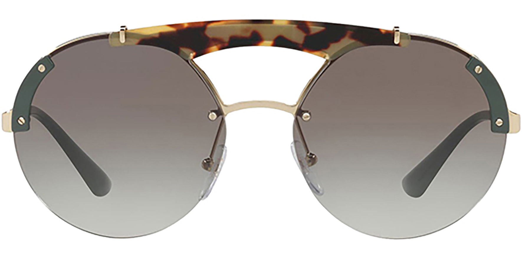 Prada Ornate Pale Gold-Tone Modified Pilot - Eyedictive