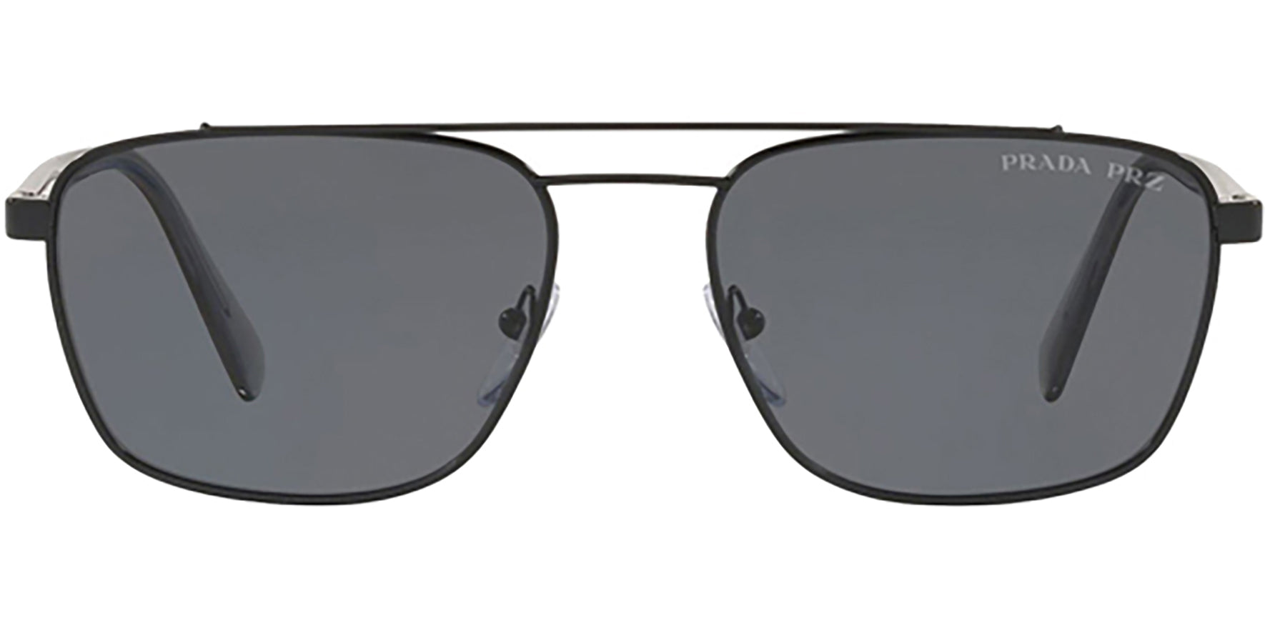 Prada Polarized Black Squared Aviator - Eyedictive