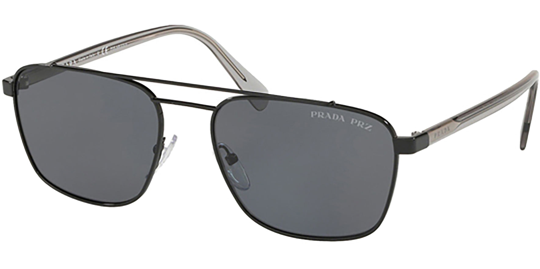 Prada Polarized Black Squared Aviator - Eyedictive