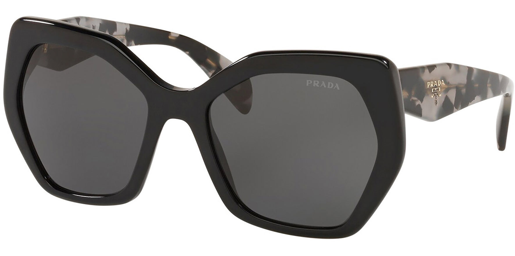 Prada Black/Tortoise Oversize Geometric Butterfly - Eyedictive