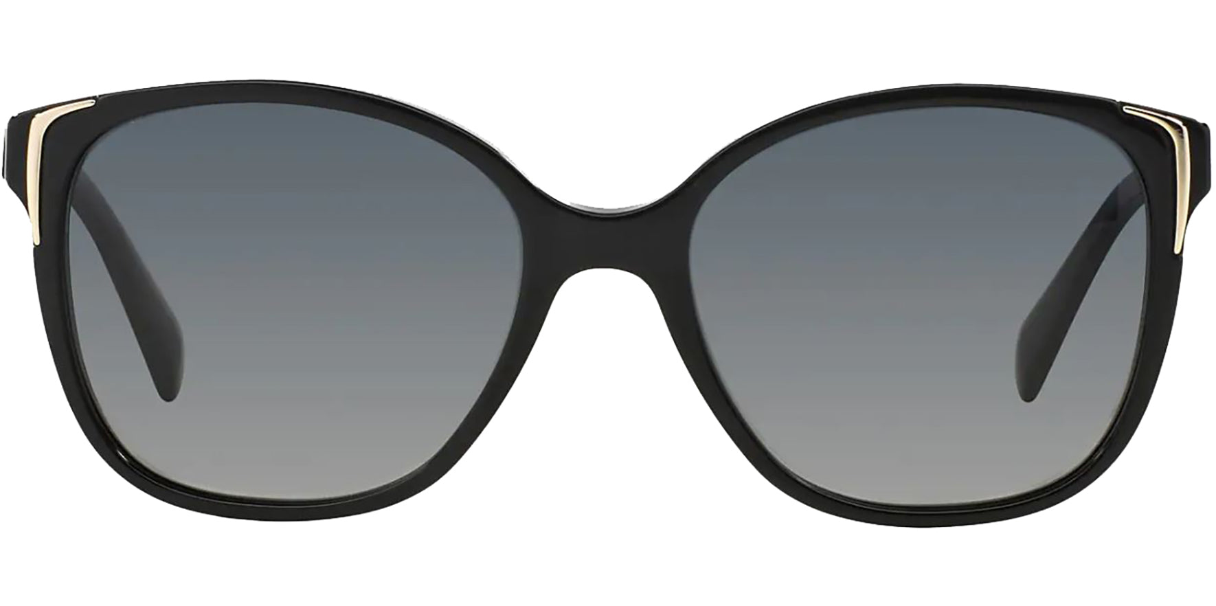 Prada Conceptual Black Butterfly w/ Metallic Rim Detail - Eyedictive