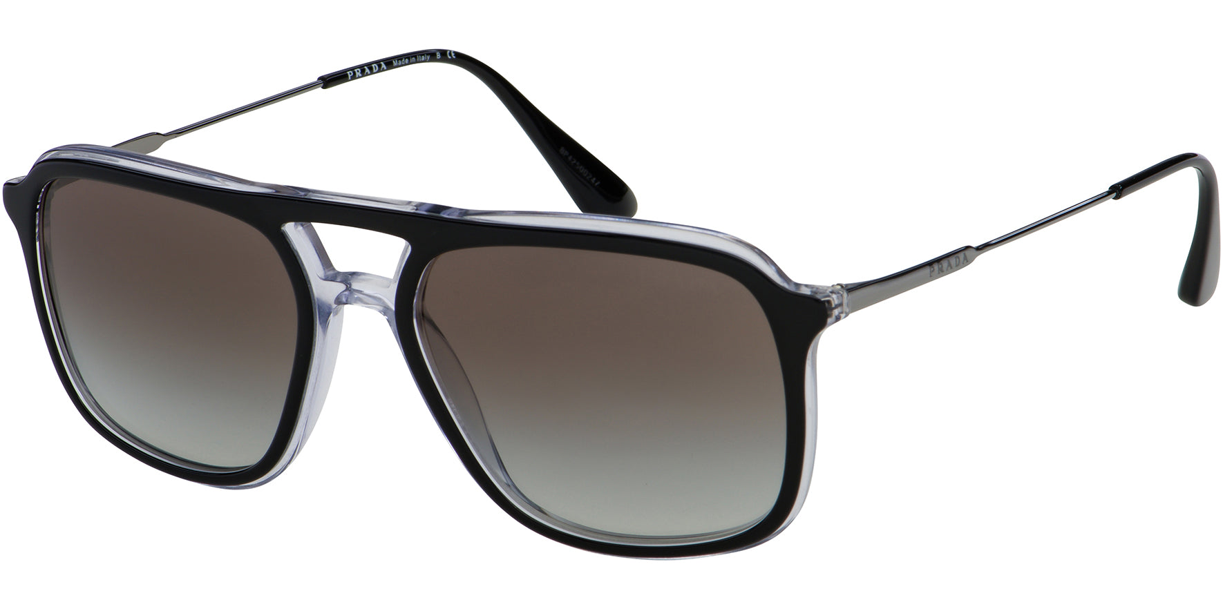 Prada Conceptual Black/Crystal Navigator w/ Gradient Lens - Eyedictive