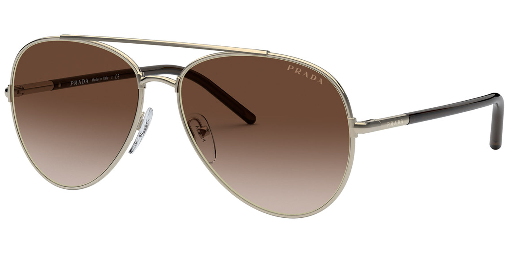 Prada Decode Gold-Tone Aviator - Eyedictive